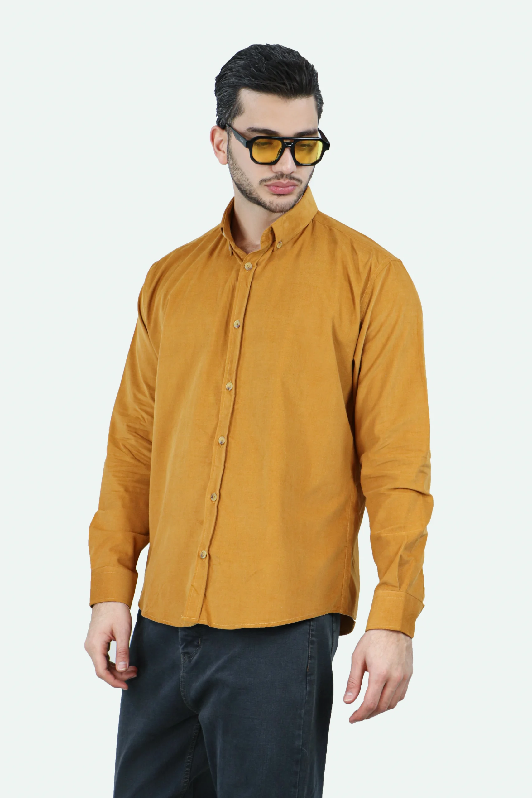 پیراهن مخمل کبریتی - Image 2