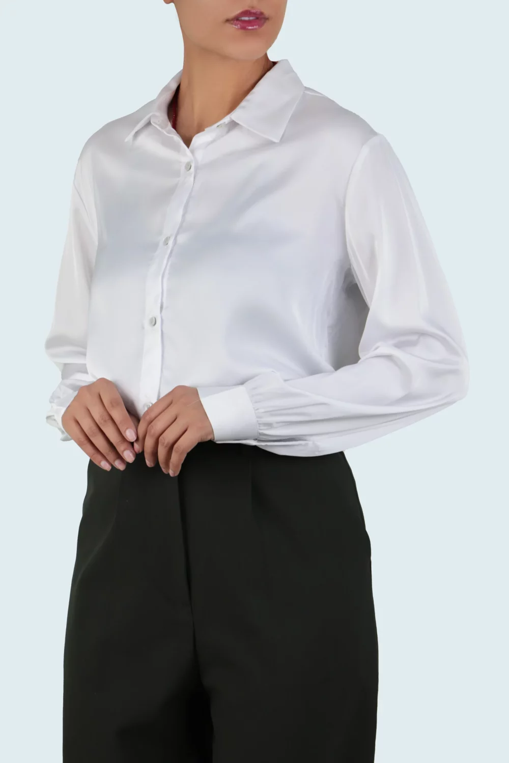 شومیز ساتن بیسیک - Image 4