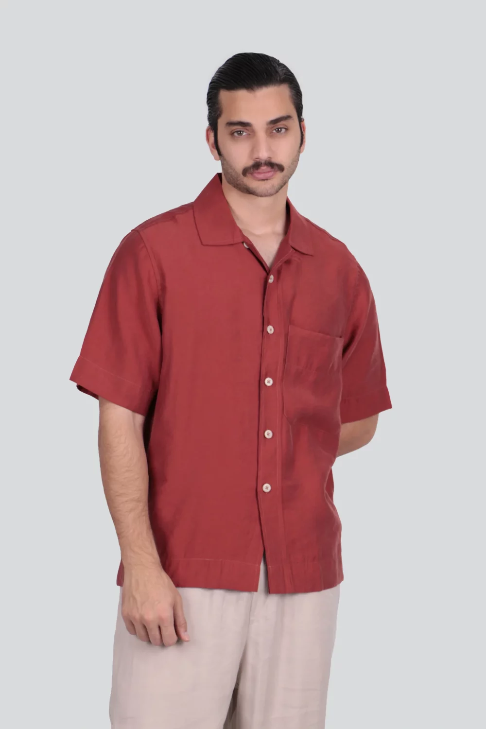 پیراهن سیلک جیبدار - Image 5