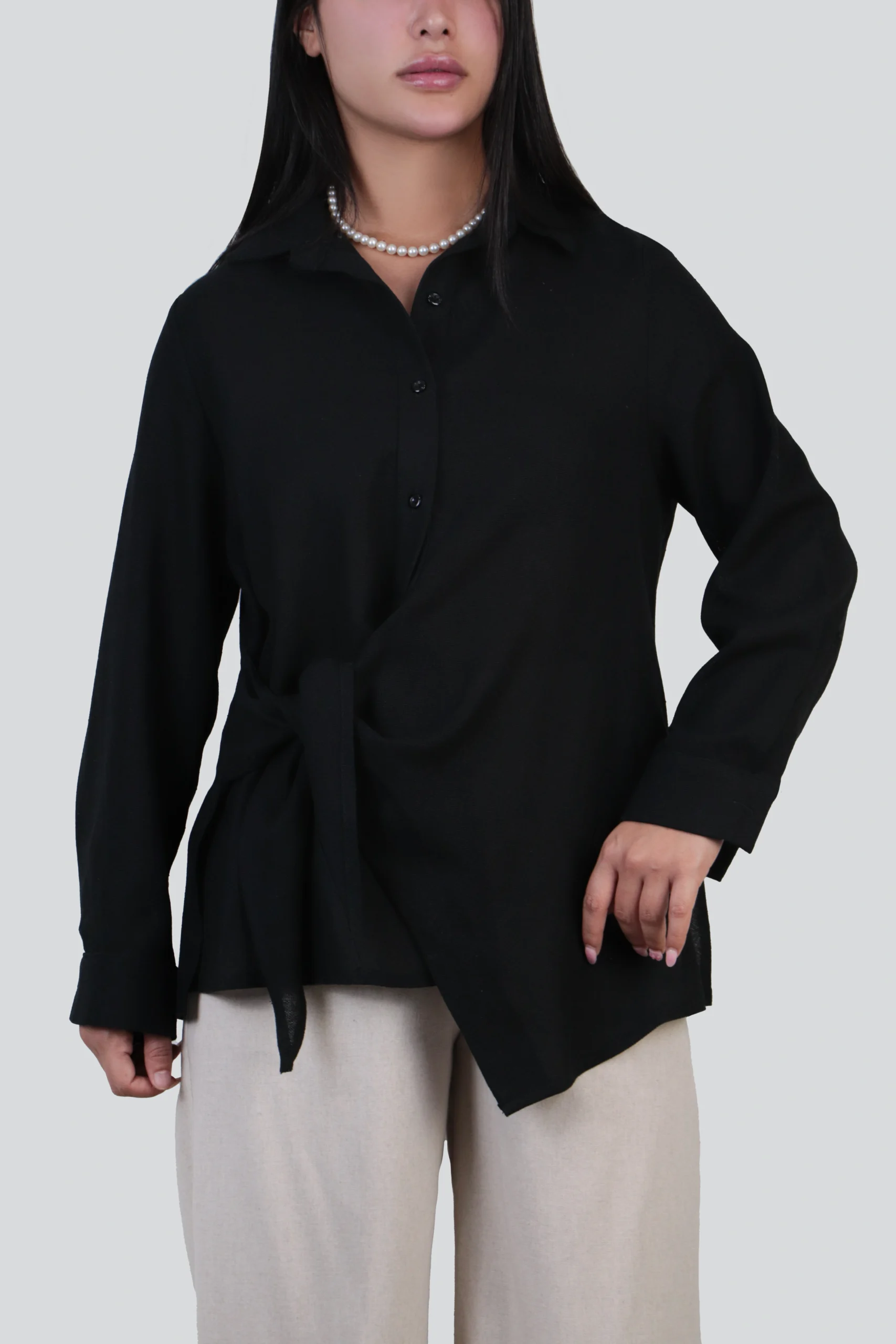 شومیز جلو گره و شلوار - Image 11